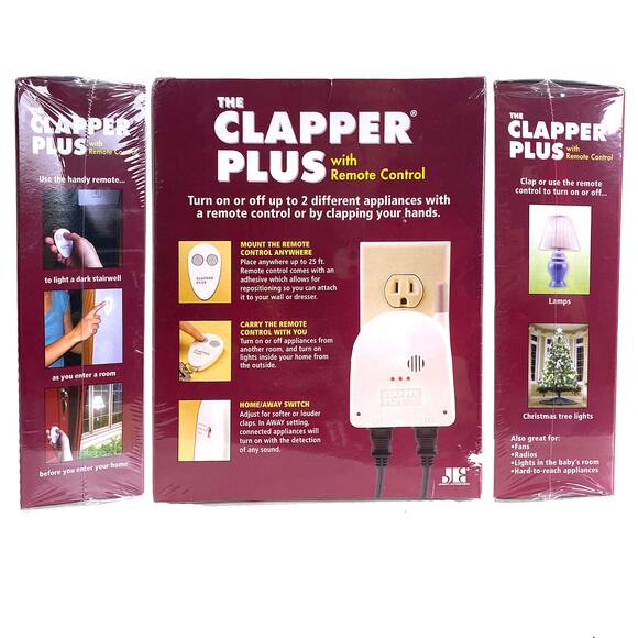 The Clapper Plus With Remote Control NIB Factory Sealed - Picture 2 of 2